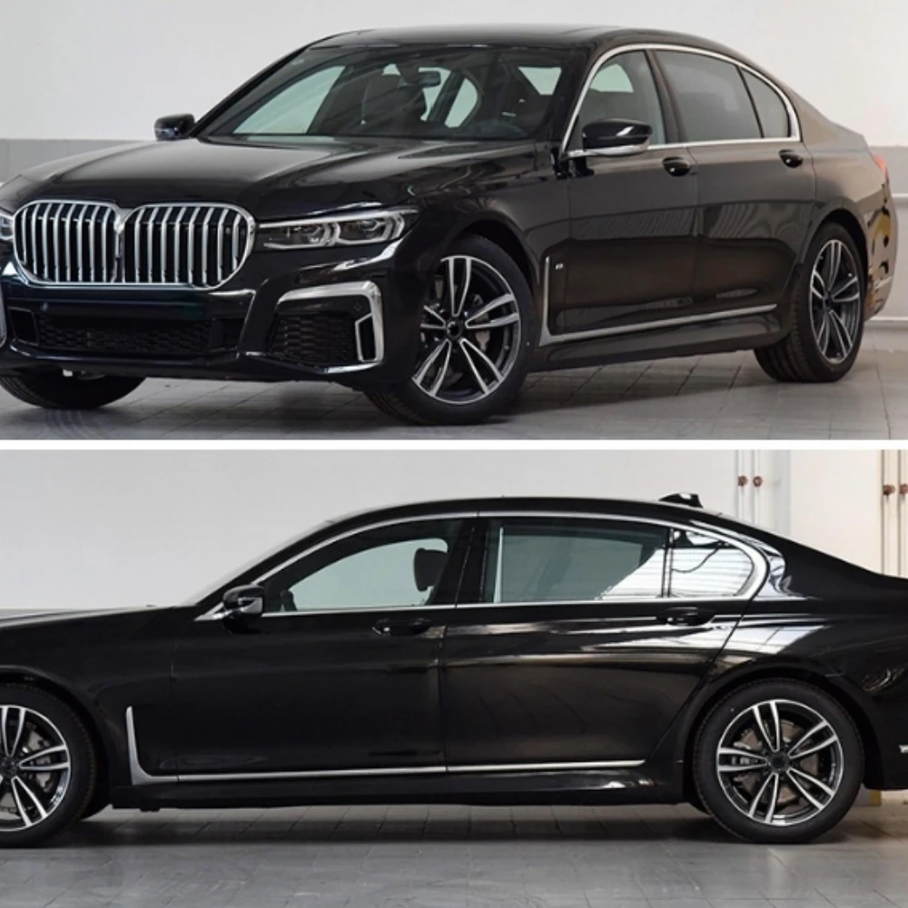 6pcs Chrome Door Side Strips 51138079583 51138079584 51137397867  51137397868 For BMW 7 Series G11 G12 2019-2022