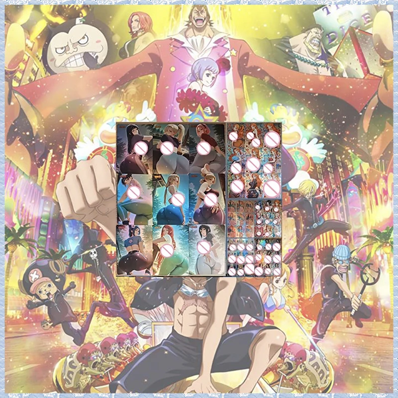 Anime One Piece DIY ACG Nami Hilda Rosa Lillie Cynthia Hancock Robin Hyuga Hinata Tsunade Collectible Cards Birthday Gift