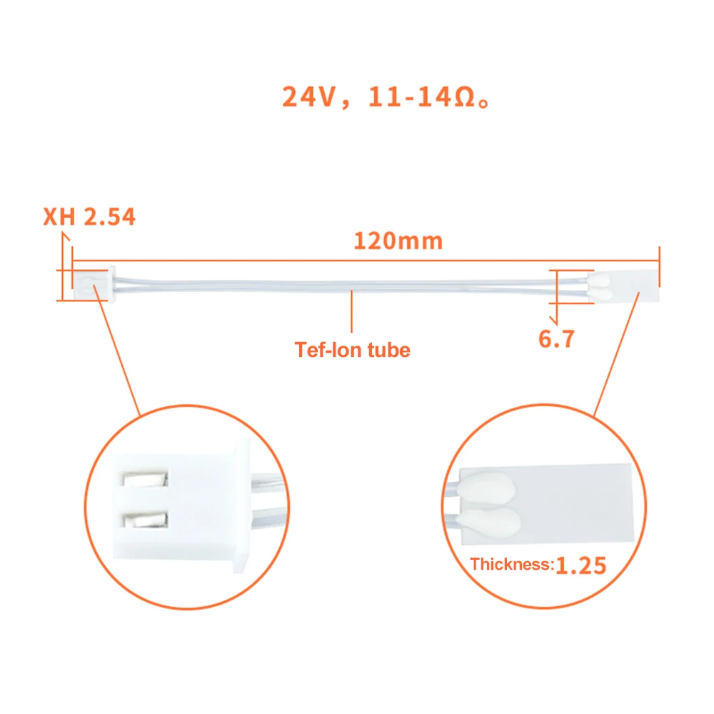 Termistor de calentador de cerámica, piezas de impresora 3D Combo para Bambu lab X1 X1C P1 P1P P1S