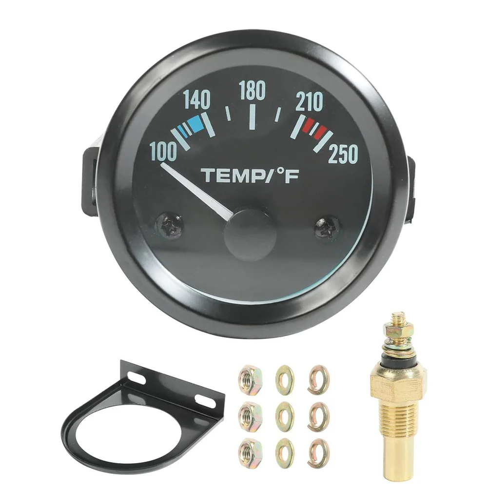 

For Dashboard Installation 52mm Temp Gauge Aftermarket Water Temp Gauge 100-250 F Range Compact Lightweight Design