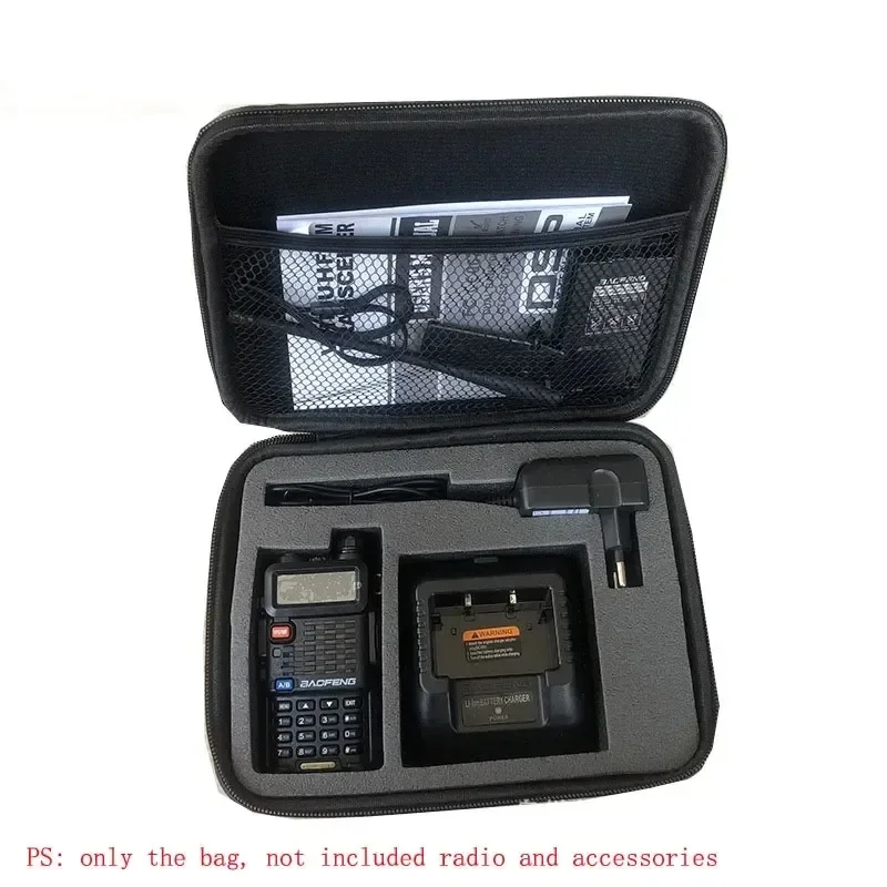 BAOFENG UV-5R Borsa a mano serie radio bidirezionale Scatola di immagazzinaggio Custodia da trasporto Borsa a mano per UV-5RA UV-5RE Plus TYT Walkie Talkie