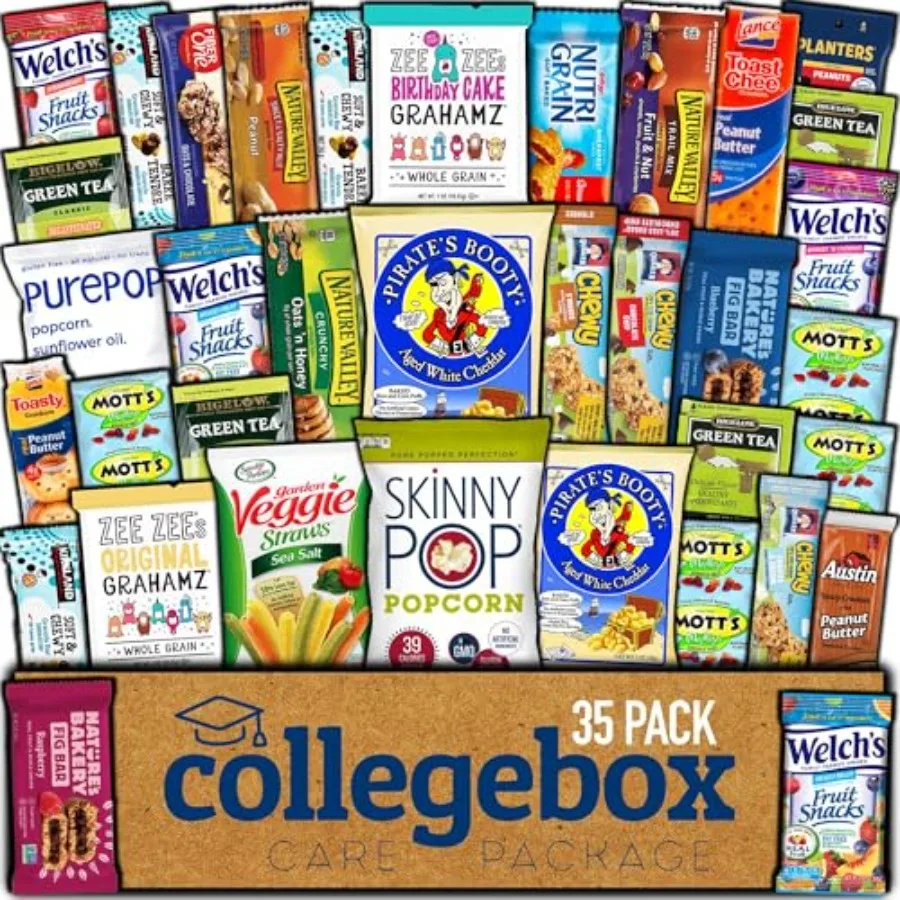 

COLLEGEBOX Набор полезных закусок, 35 штук, Пасхальный ассорти, Подарочный набор для детей, мужчин, женщин, взрослых, Орехи, Здоровое питание