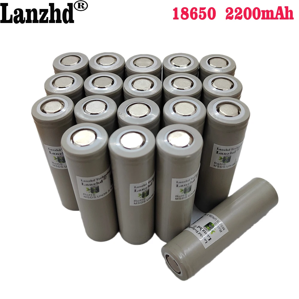 

40pcs Rechargeable Batteries 18650 100% Original battery 3.7V 2100mAh 18650 Li-ion Battery ICR18650 Batteries