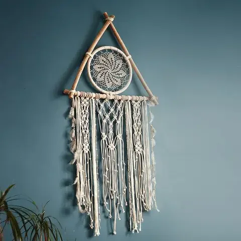 

Macrame Wall Hanging Boho Home Decor Wall Tapestry Christmas Room Decoration Apartment Bedroom Living Room Baby Nursery Gift