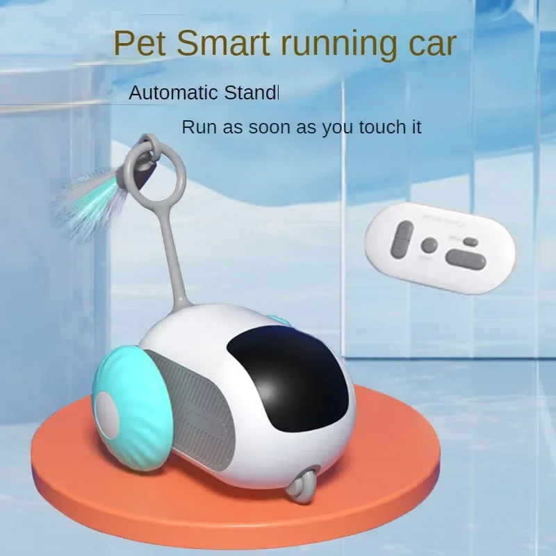 Intelligent Running Car for Pets, Electric Remote Control, Cat Toy, Self-Hi Antiboredom