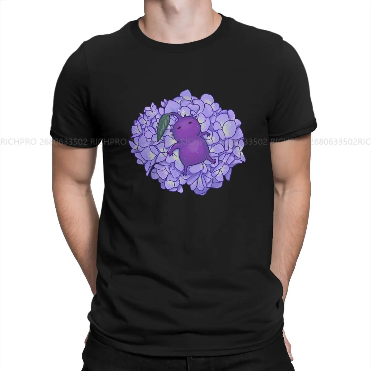 Hydrangea TShirt For Male Pikmins Game Clothing Style Polyester T Shirt Soft