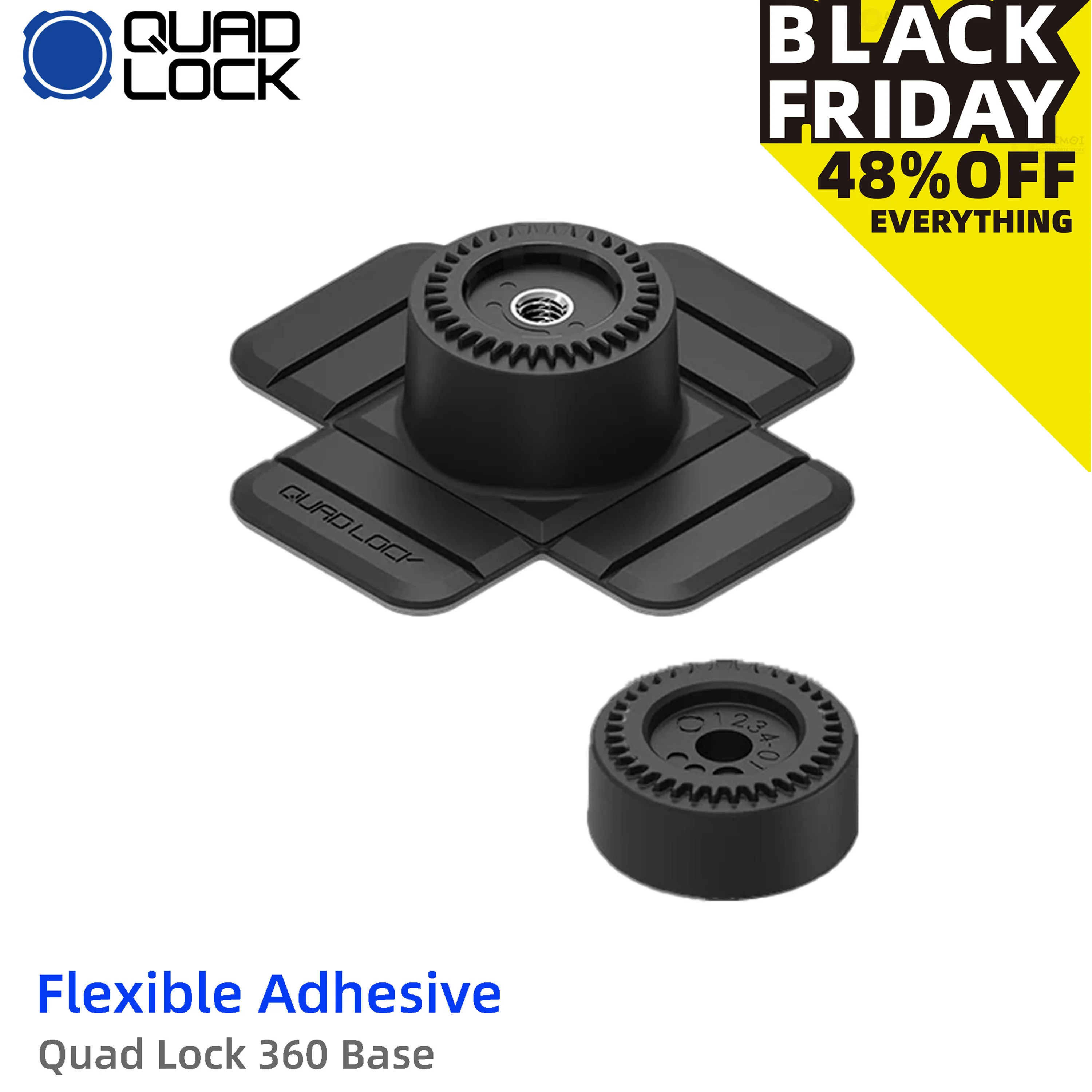 Quad Lock 360 Base - Flexible Adhesive 360 kit builder phone mounts