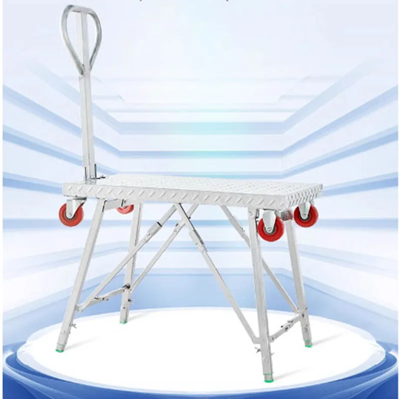 عربة يدوية متعددة الوظائف على شكل حصان، سقالة رفع سميكة قابلة للطي، ديكور داخلي، مقعد حصان محمول