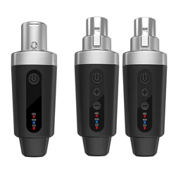 2.4GHZ Wireless Guitar Microphone System XLR Receiver and Transmitter for For dynamic mic, audio mixers, PA systems