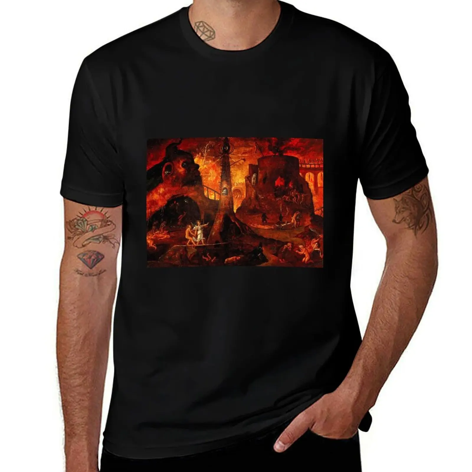 

The infernal landscape T-Shirt man t shirts for men casual t shirt man plain