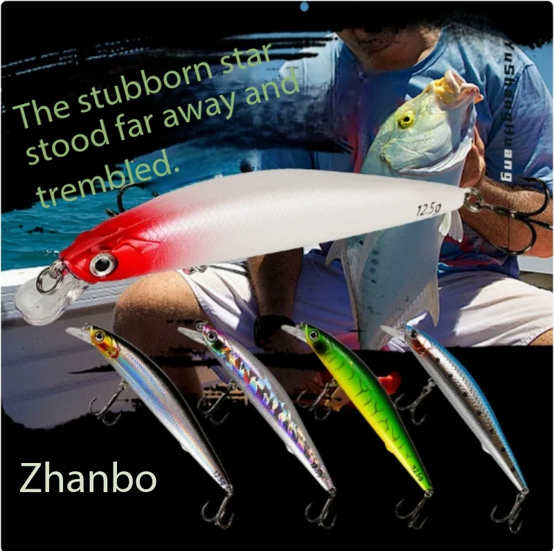 

Long Casting Suspending Minnow Lure Stop and Go Dead Stick Action Bait Freshwater Lures for Culter Tilapia Fishing