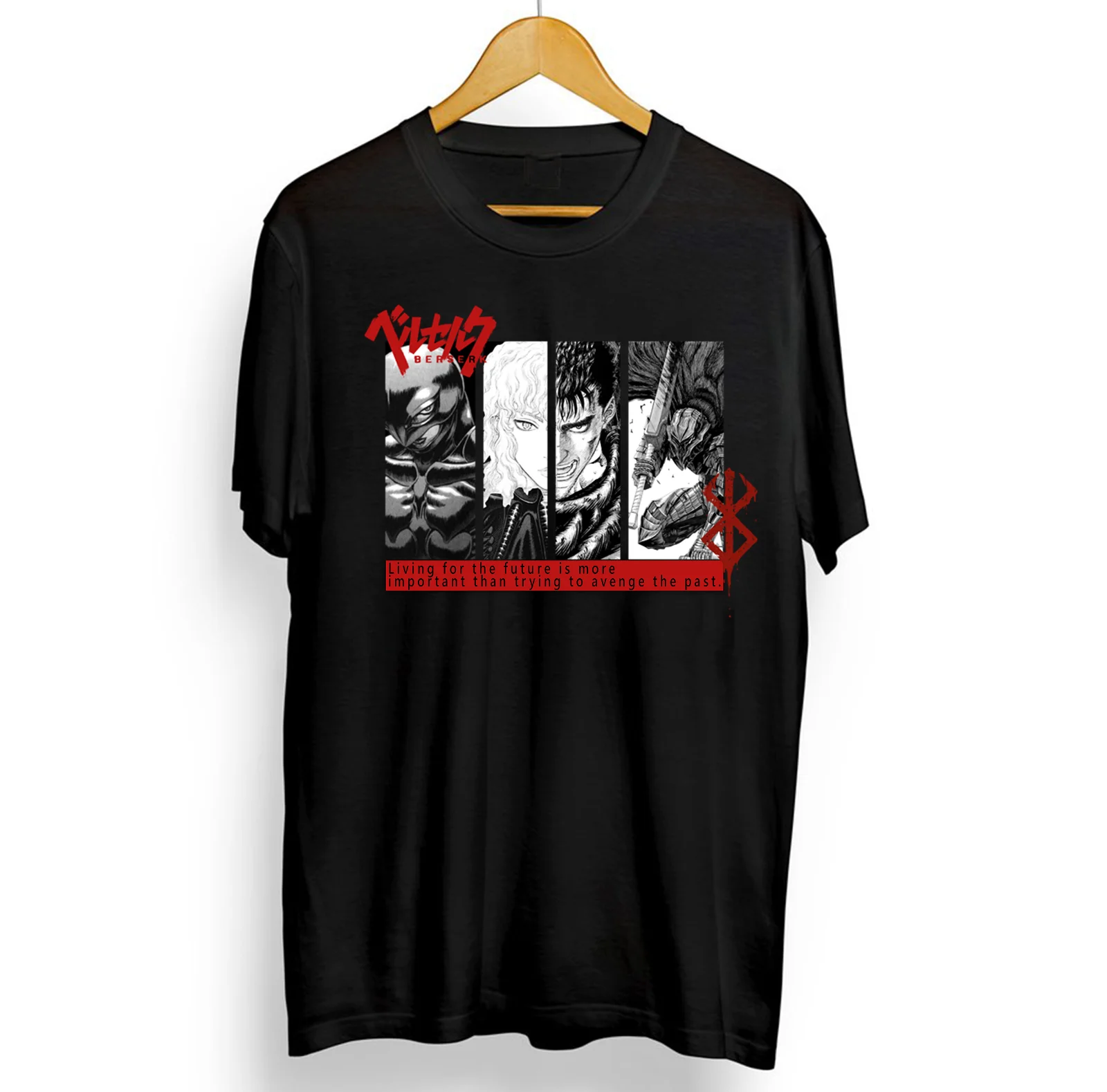 Berserk ,Guts Anime Tee,Manga,Japanese,Aesthetic,quotes Unisex T-Shirt S to 5XL