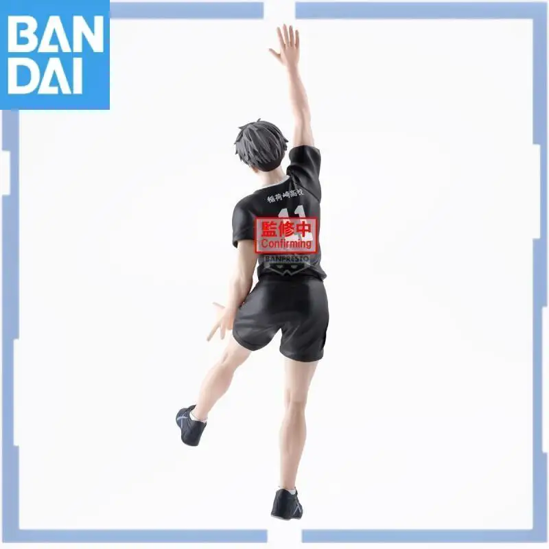 재고 있음 정품 반다이 나름코 반프레스토 하이큐 미야 아츠무 미야 오사무 포징 피규어 PVC 애니메이션 모델 수집품 장식품 장난감 선물