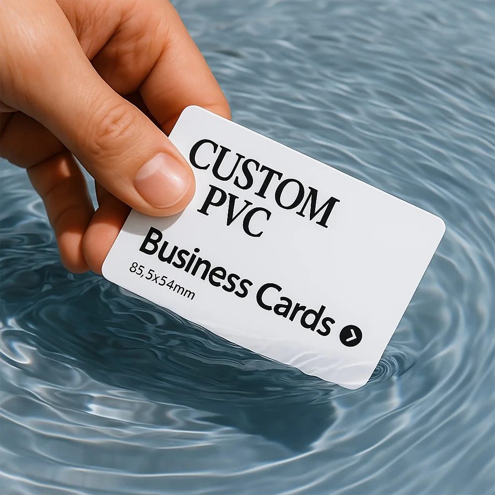 Custom PVC Business Cards Personalized Logo Photo Text Waterproof Double Sided Cards for Fans Party Small Business Advertising