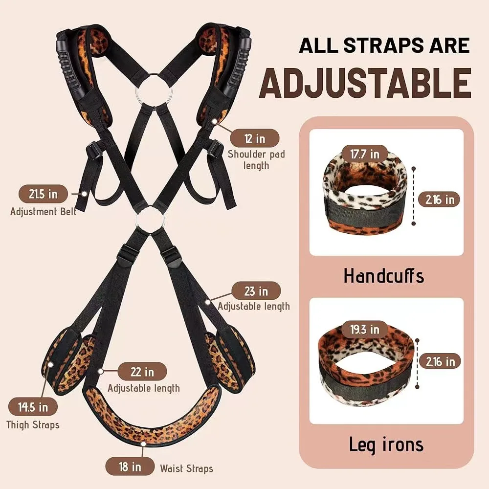 BDSM ضمادة سوينغ ملزمة مفرشة ألعاب الكبار الجنس لعب المثيرة رجل العفة الأزواج النايلون يتأرجح حزام ضبط النفس مجموعة مثير متجر