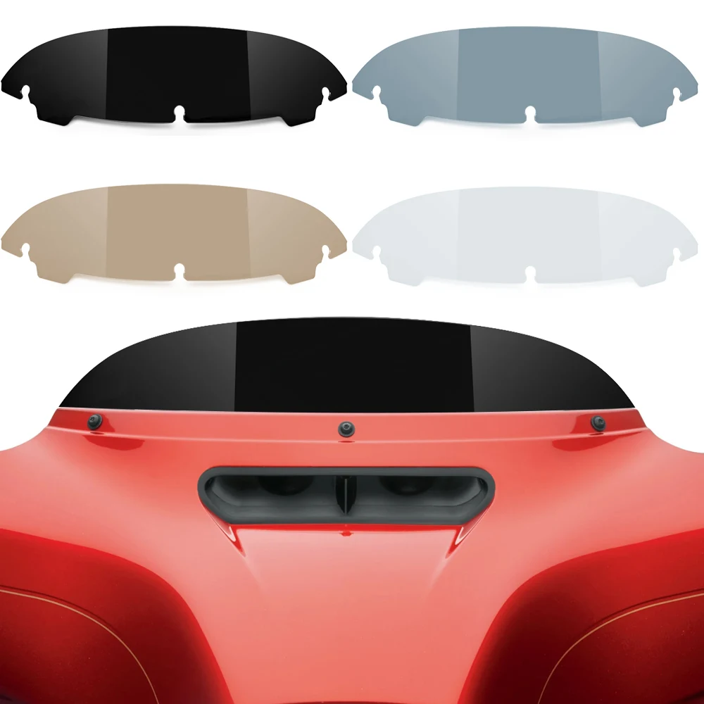 

Round Wind Deflectors 4.5'' Motorcycle Windshield Windscreens for Harley Touring Electra Glide Street Glide Tri Glide 2014-2023