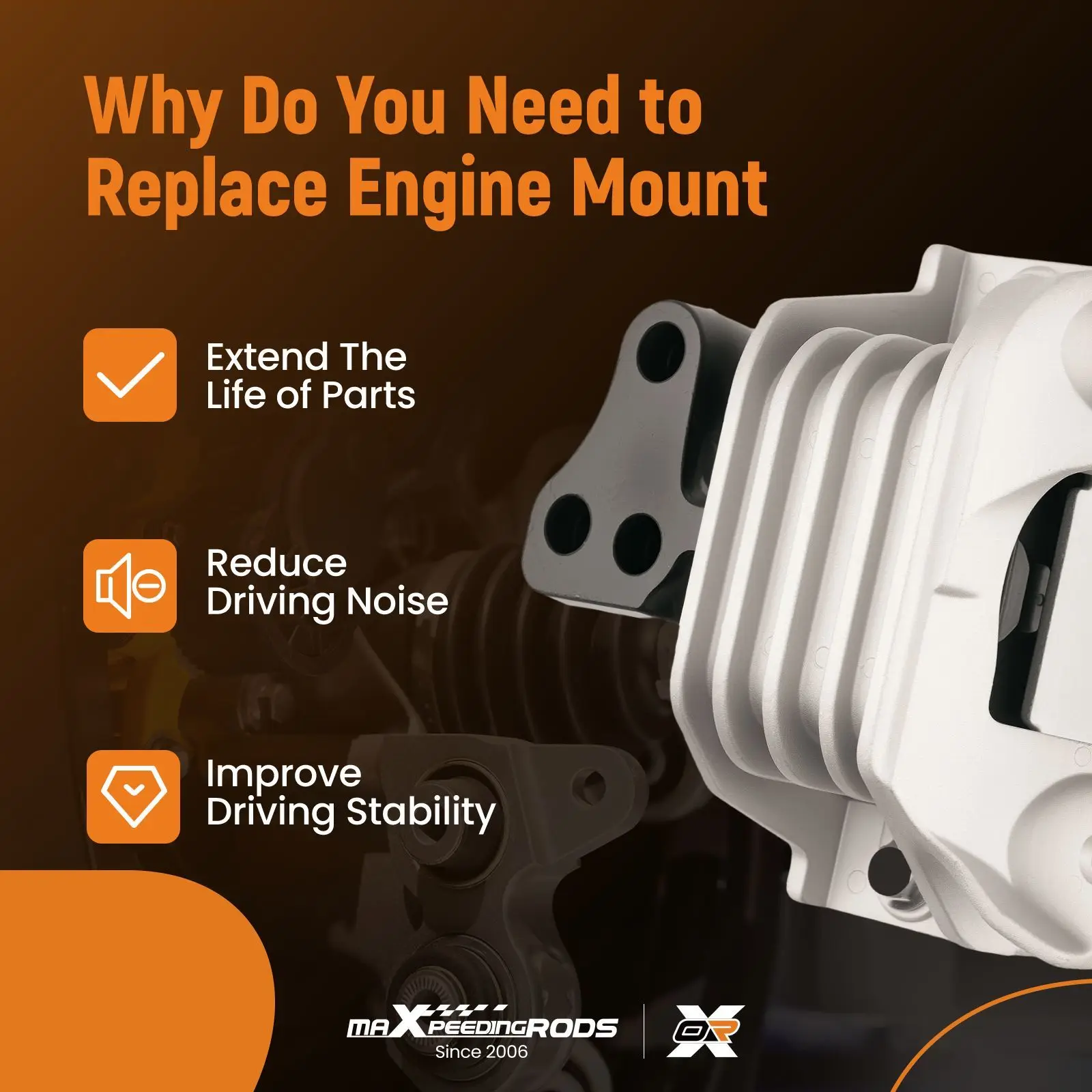 

Engine Motor Mount Kit For Dodge Journey 2.4L 2011-2020 Auto Trans A5686 3PCS