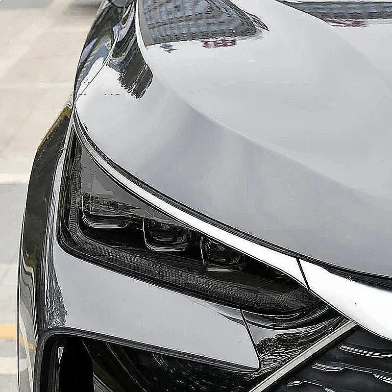 For BYD TANG DM-/EV 2023-2024 Car Headlight Protective Film Headlamp Restoration Transparent Black TPU Sticker