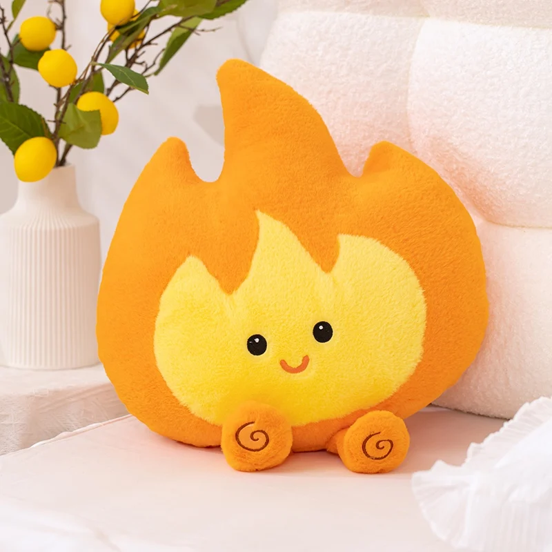 

New Little Flame Plush Toy Lovely Flame Stuffed Doll Soft Simulation Flame Comfortable Plush Pillow Sofa Decorative Cushion