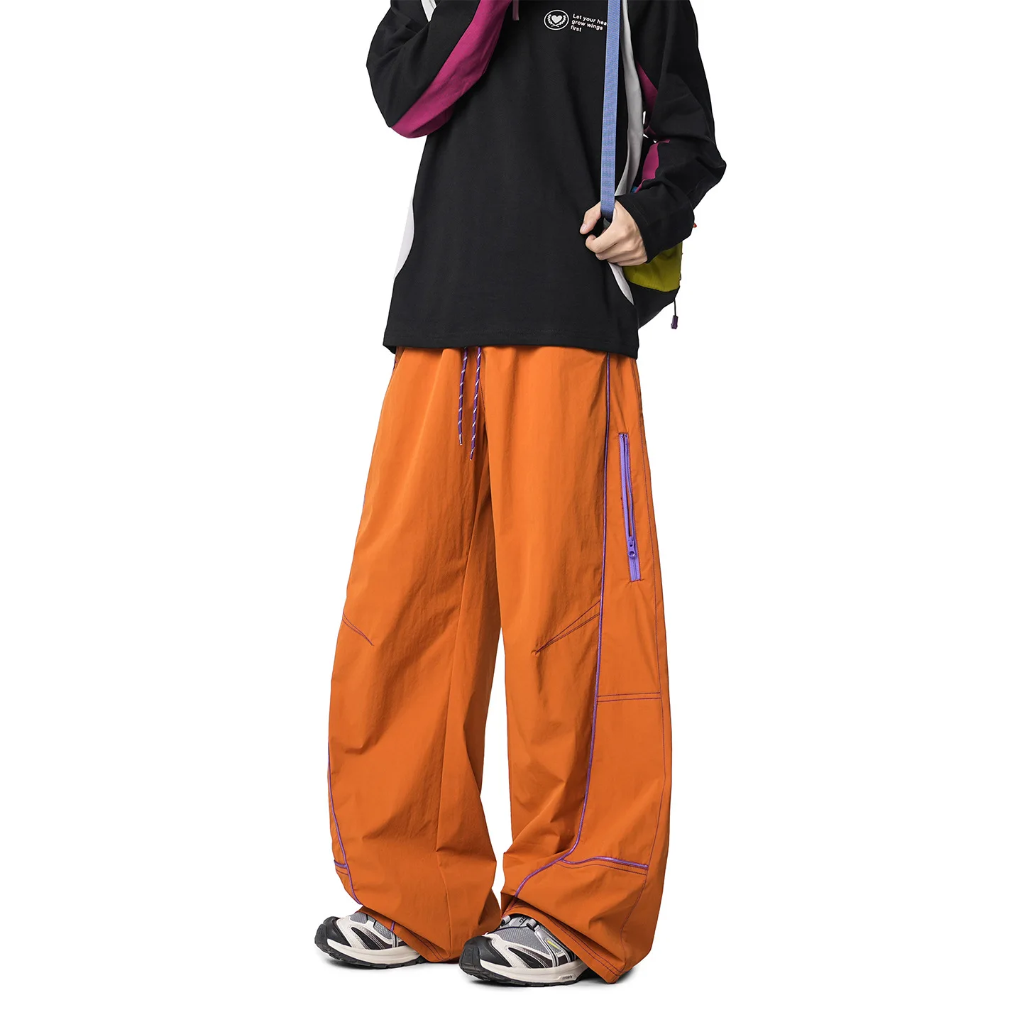 2026 New Functional Outdoor Three-proof Charging Pants Men's Contrasting Casual Trousers Mountaineering Soft Shell Sweatpants