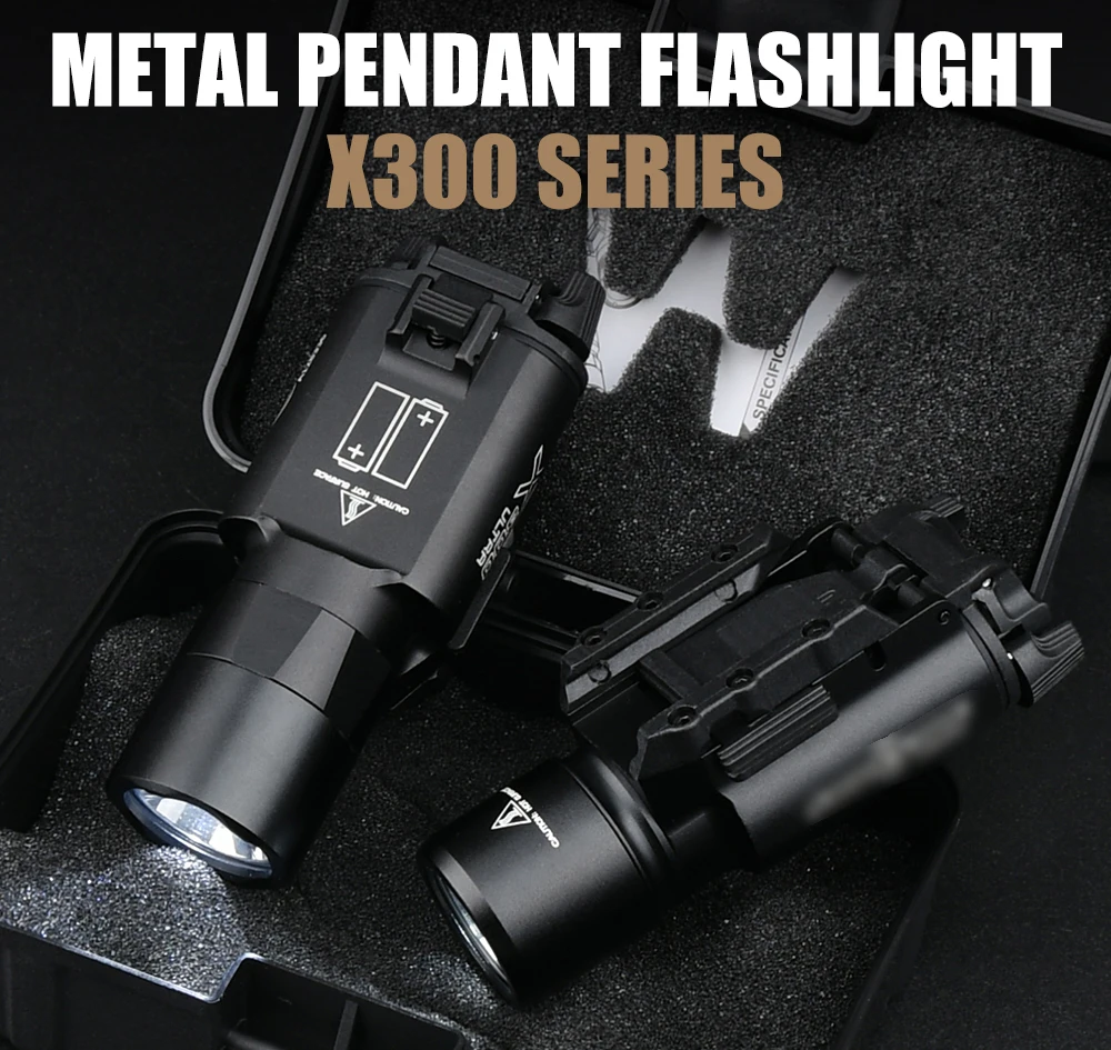 Tactical light X300U X300 Ultra High Output LED Handgun Flashlight X400 Fit Picatinny Rail Pistol Airsoft Hunting Lighting