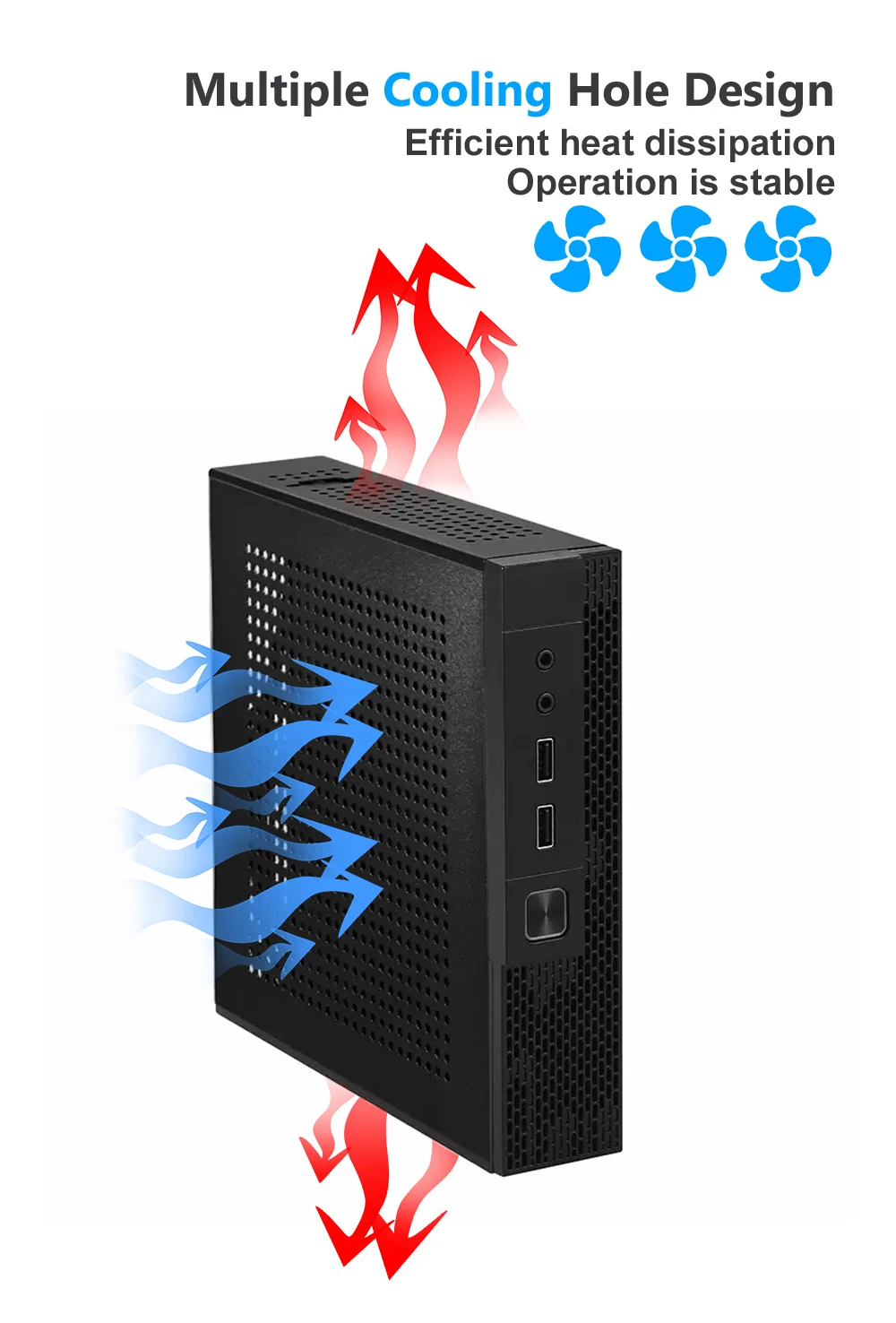 Aplicação Desktop Mini Tree High Tower, Caixa do computador ITX USB 2.0, PC Gaming, 2 WiFi Atx, Form Factor, Mid Tower