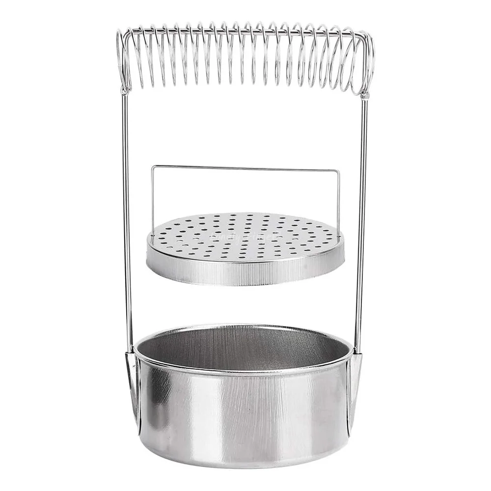 Artist Brush Washer with Removable Screen, Stainless Steel Paint Brush Cleaner Tank & Spring Holder for Water, Oil, Acrylic Pain