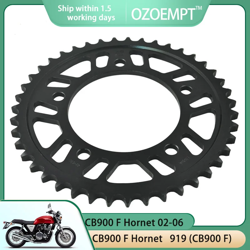 

OZOEMPT 530-43T Motorcycle Rear Sprocket Apply to CBR600 SJR,F2/F3 CB900 F Hornet 919 (CB900 F) CB1100 SF X-11 00-03