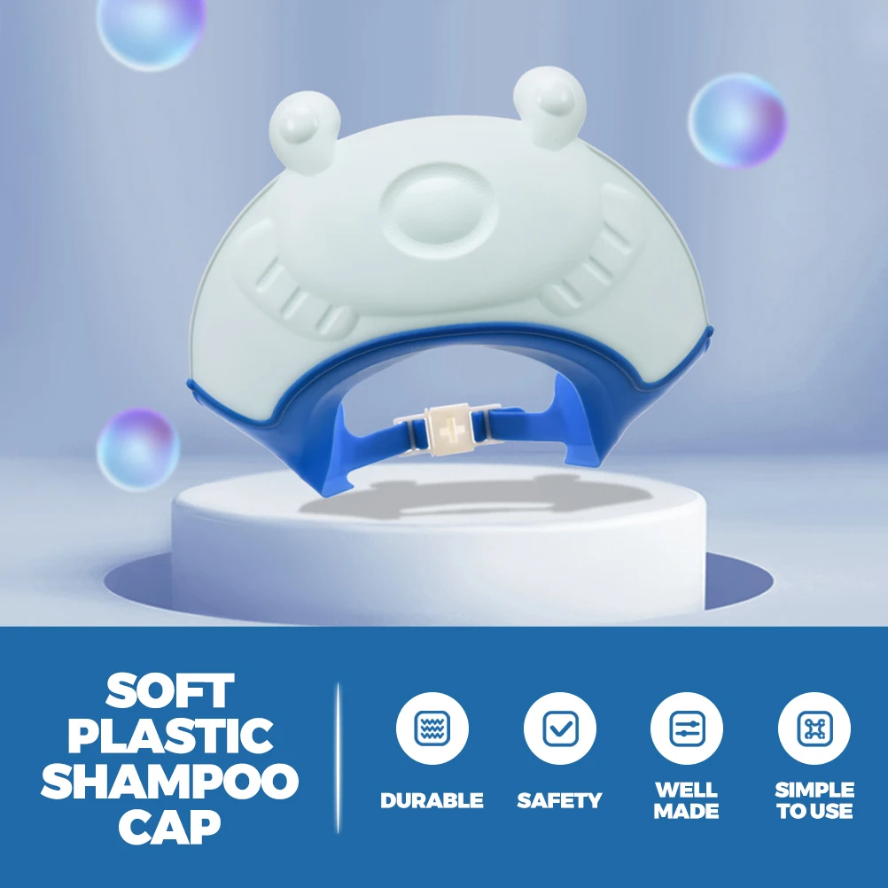 หมวกอาบน้ำเด็กกันน้ำสำหรับล้างผมสำหรับเด็กวัยหัดเดินทารกแรกเกิดเด็กหมวกอาบน้ำแบบยืดหยุ่นสะดวกสบายใช้งานได้อย่างปลอดภัย