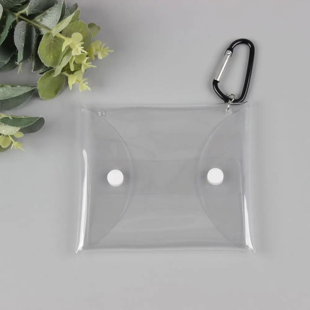 Outgoing Bag Dustproof Anime Display Bag with Metal Buckle Multiple Sizes Storage Box PVC Clear Organizer Bag Mini Wallet