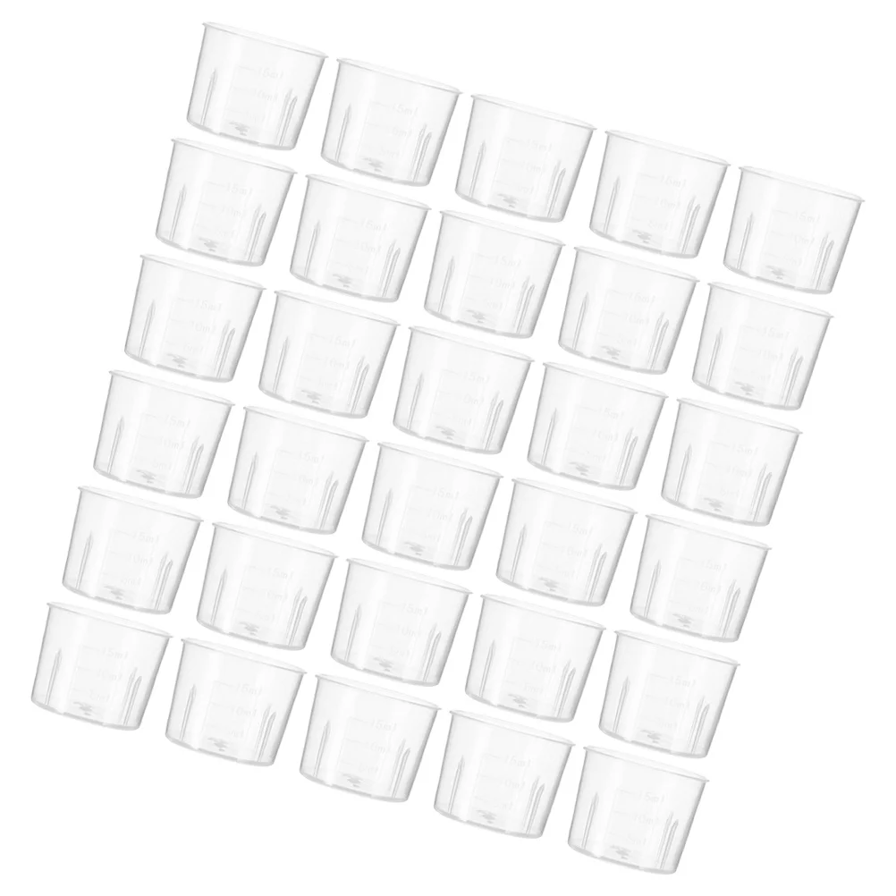 

200 Pcs Measuring Cup Measure Crafts Cups Chemical Lab Clear Scale Liquid Measurement