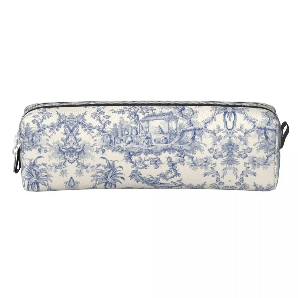 Custom Toile De Jouy Patterns Pencil Bag Girls Boys Large Capacity French Motif Pencil Case Students Stationery Box