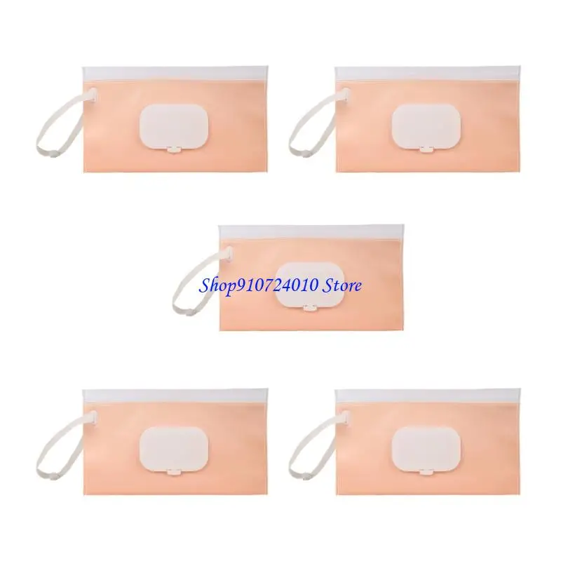 77HD 5 шт. многоразовые детские салфетки, удобный чехол из ЭВА с безопасным закрытием для родителей