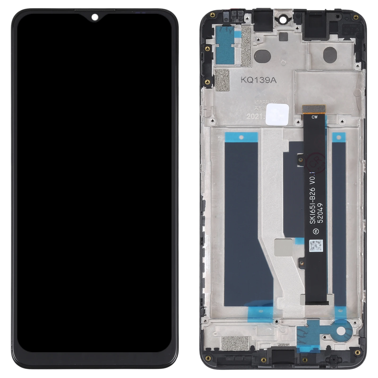 OEM LCD Screen For ZTE Blade A71 A7030 2021 Digitizer Full Assembly with Frame