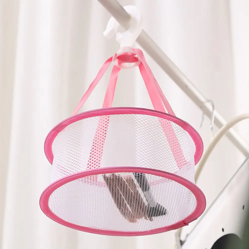 Women Reusable Foldable Fabric String Bag Makeup Sponge Drying Rack Brushes Drying Tool Makeup Puff Drying Net Bag