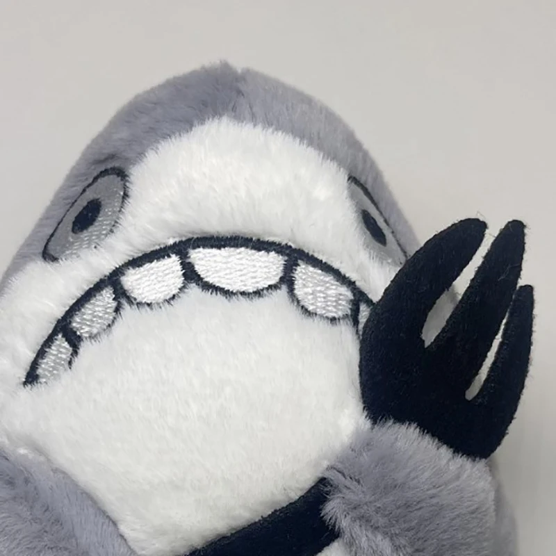 12CM Stupid Shark Fork Plush Toy Quirky Keychain Plush Doll Small Gift Backpack Pendants Bag Charms