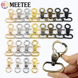 10Pcs 10-50mm Metal Buckles for Bag Strap Dog Collar Swivel Lobster Clasp Webbing Trigger Snap Hooks DIY Handbag Accessories
