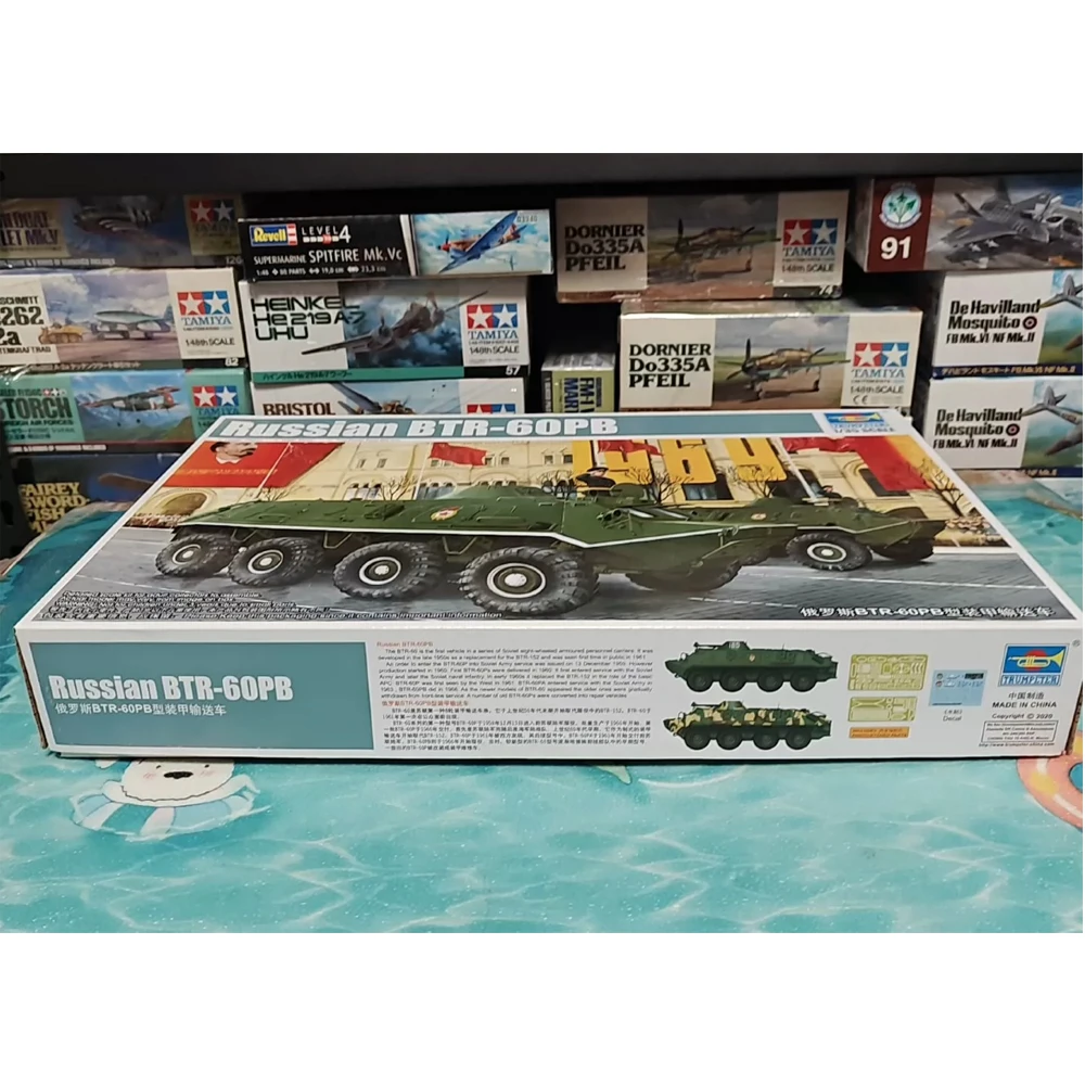 

Trumpeter 01544 1:35 Scale Russian BTR-60PB BTR60 Armored Personnel Carrier Plastic Assembly Model Kit Military Building Toy