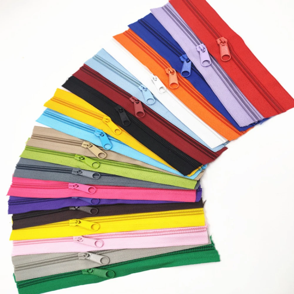 10 Pcs Pocket Zipper 5# Zipper Sewing Kit Clothes Accessories 20 Colors