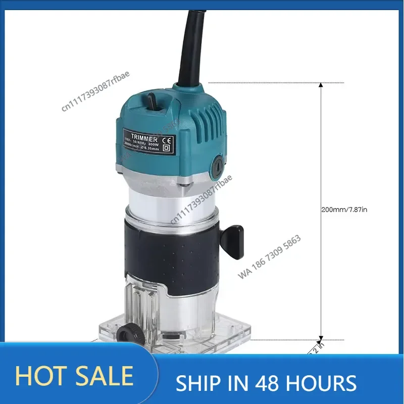 Electric Trimmer Woodworking 800W 30000rpm Wood Router Machine Hand DIY Milling Carving Engraving Power Tools