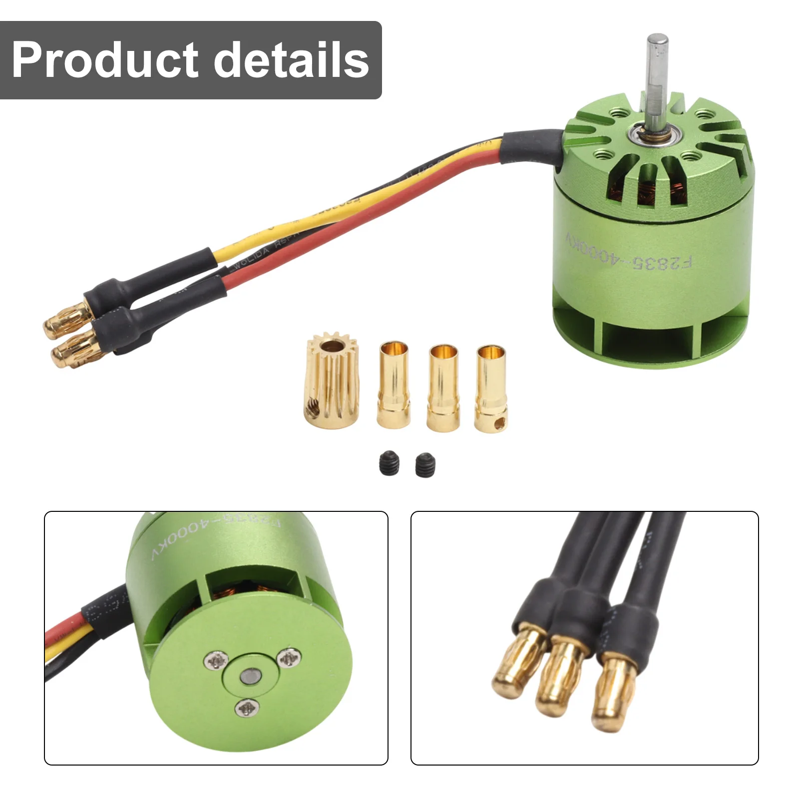 1pcs Metal F2835-4000kv Brushless Motor For Align Trex For T-Rex 450 Rc Airplane Helicopter Electrical Equipment