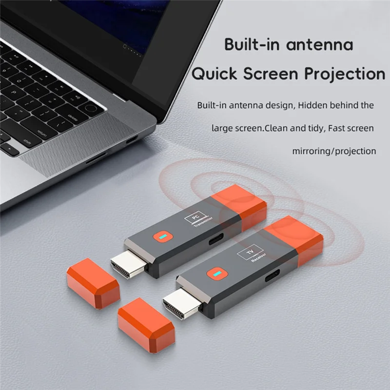 

AU61-1080P Wireless -Compatible Extender Video Transmitter Receiver Adapter TV Stick Dongle For Camera PC To Monitor A