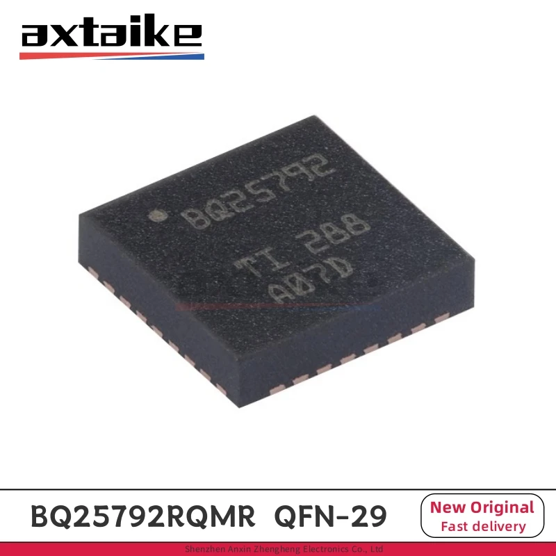 BQ25792RQMR QFN-29 BQ25792 SMD 3.6V to 24V 1-4 Cell 5A Buck Boost Battery Charger Dual Input Selector USB PD 3.0 OTG Output IC