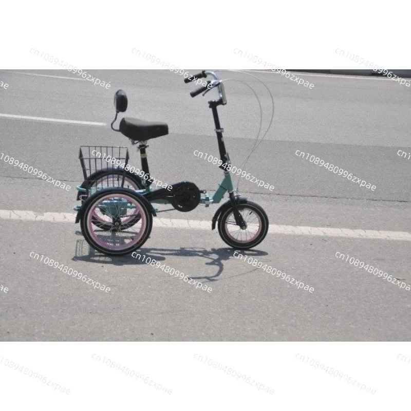 16 Inch Tricycle For Elderly Pedal Mobility Bike hydraulic brake Rehabilitation Leisure Shopping Bicycle