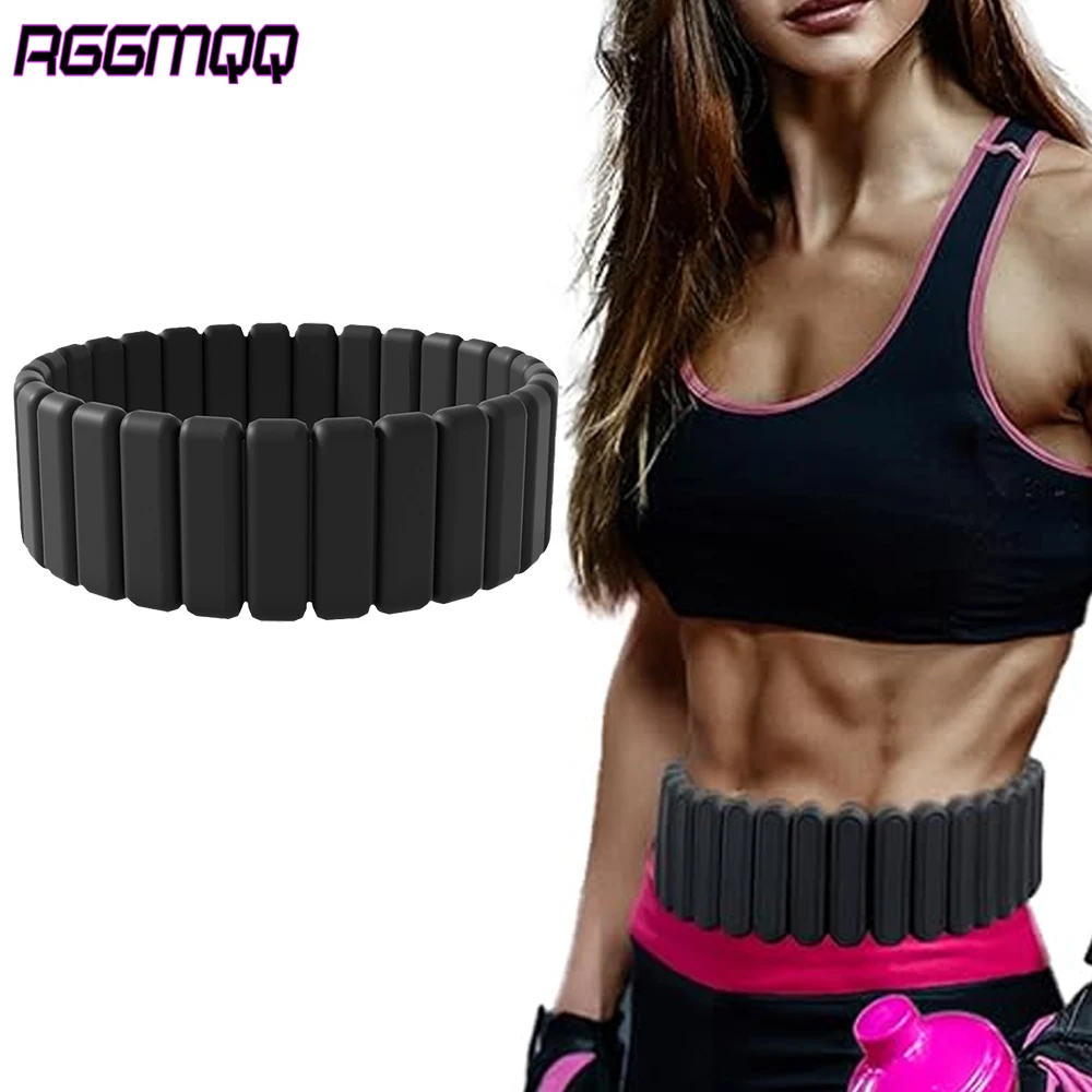 

4LB Weighted Lifting Belt for Men & Women - Adjustable Silicone Gym Belt for Cross Training,| Breathable Waist Belt for Workouts