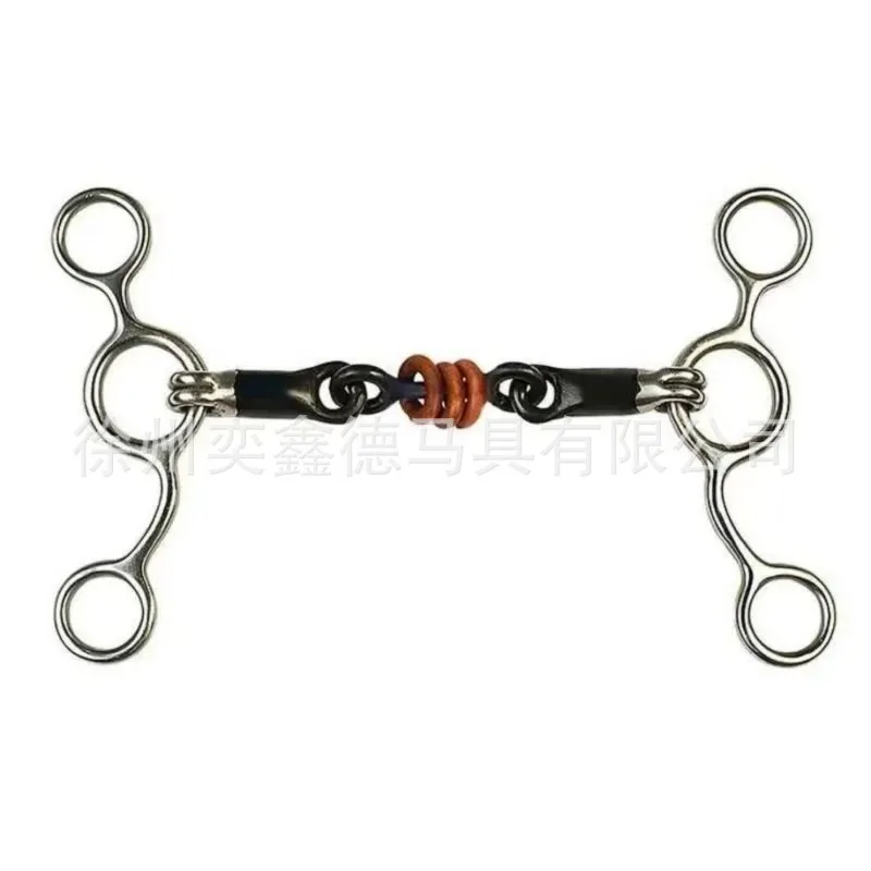 304 Stainless Steel Horse Bit, Snaffle Mouth Bit, Equestrian Horse Training Tack Accessory