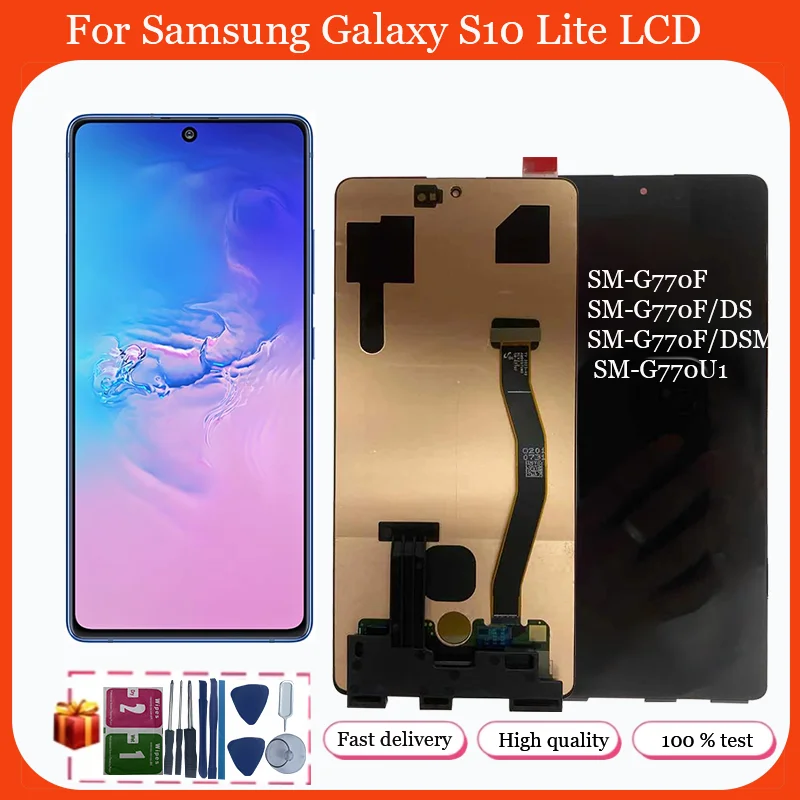 

Tested OLED For Samsung S10 Lite SM-G770F/DS SM-G770F LCD Display Touch Screen Digitizer Assembly