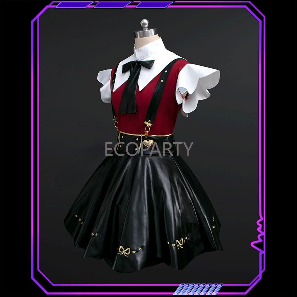 Costume Cosplay Abyss KAngel Ame Chan pour Fille Needy Game, Uniforme Anime JK, Ensemble Jupe en Cuir, Perruque et Chaussures Overdose, 30 Pièces