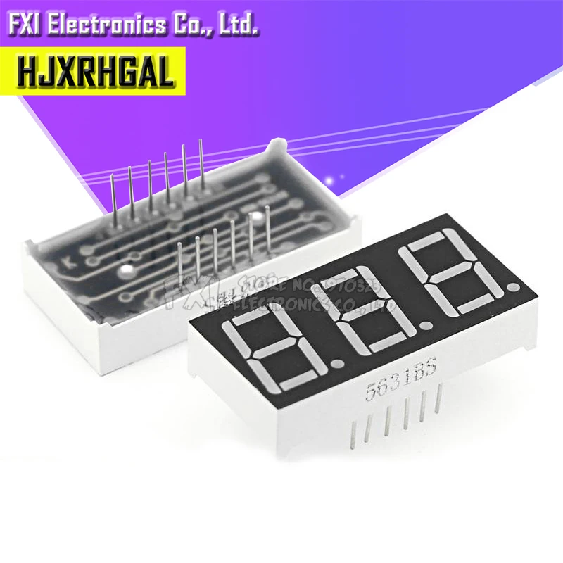 5pcs Digital tube segment common Anode Red 3 Bit digital Tube 0.56 inch hjxrhgal Red LED Display