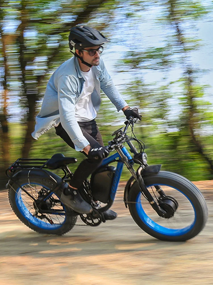 AliExpress NONE ORZEL  K17 E-bike 3000W Dual Motor 52V23AH Lithium Battery Hydraulic Brake Adult E-bike 24“ Fat Tire Men's E-Mountain ebike